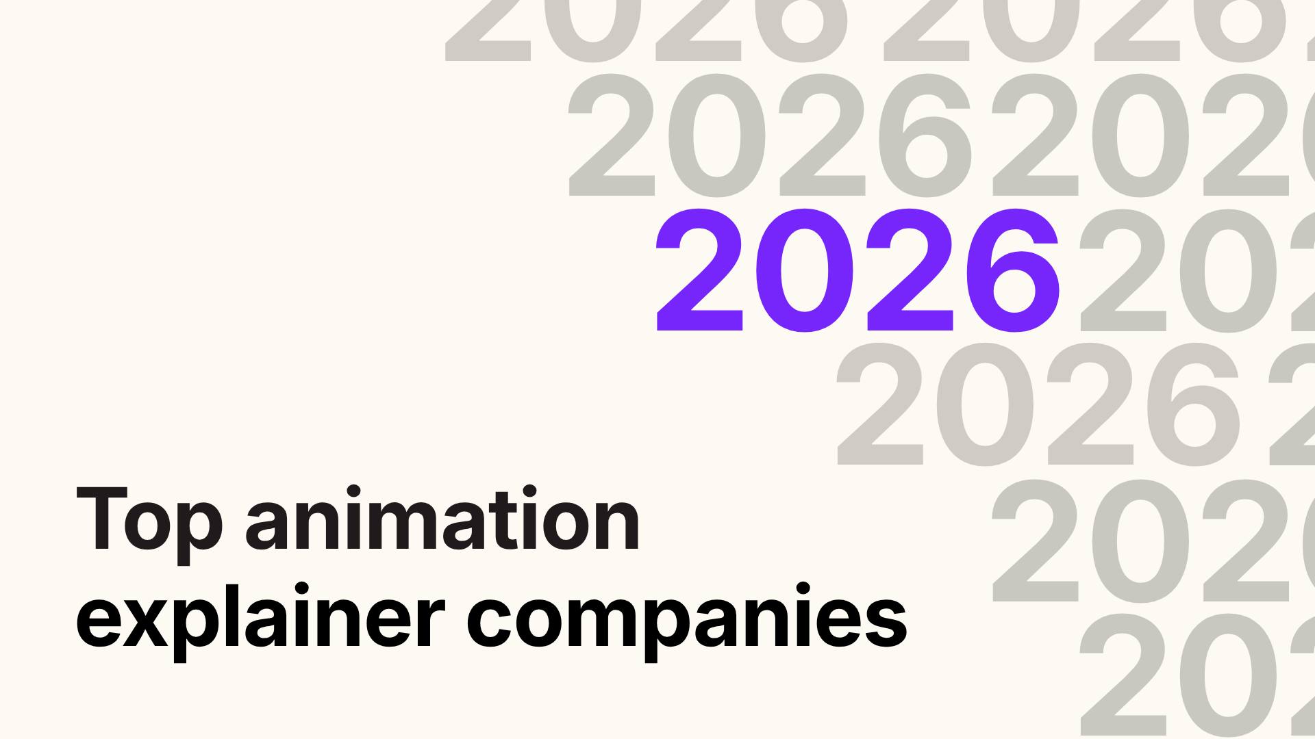 animation software 2026-2034 overview: trends,... Top Animation Explainer Companies for 2026